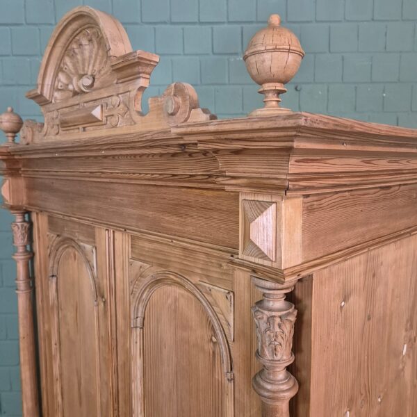 Kleiderschrank Schrank Gründerzeit 1880 Kiefer – Bild 10
