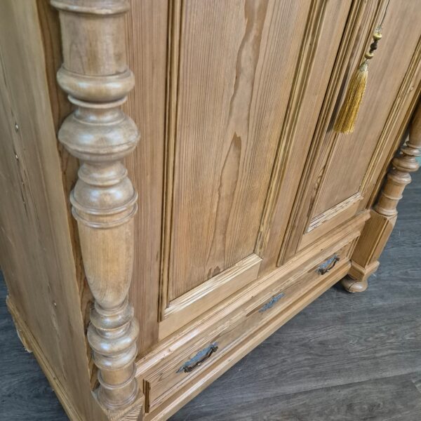 Kleiderschrank Schrank Gründerzeit 1880 Kiefer – Bild 6
