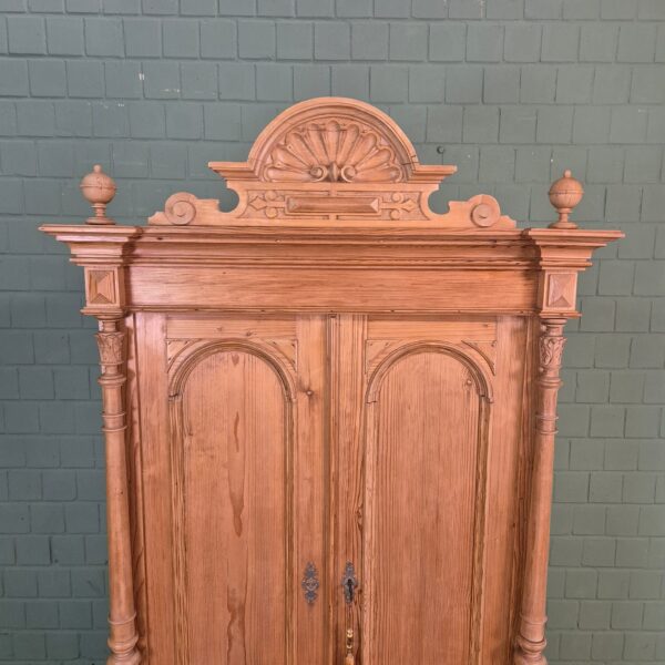 Kleiderschrank Schrank Gründerzeit 1880 Kiefer – Bild 9