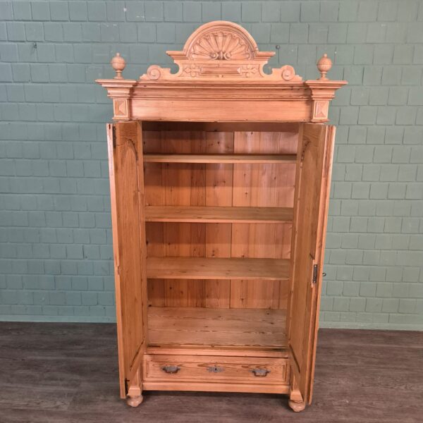 Kleiderschrank Schrank Gründerzeit 1880 Kiefer – Bild 11