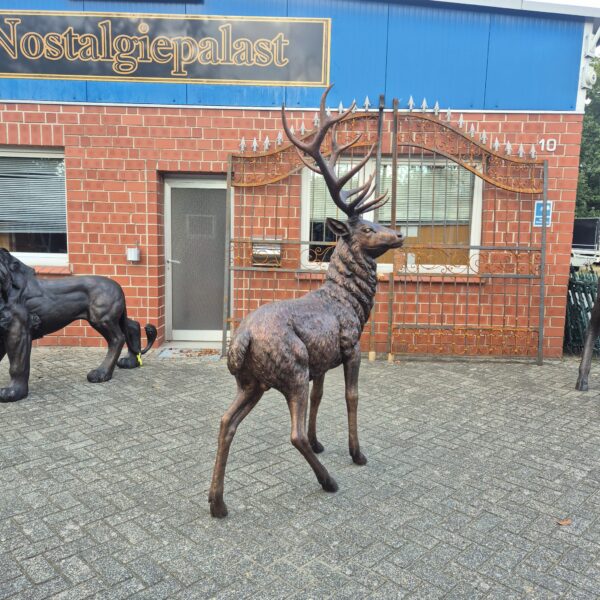 Dekoration Skulptur Hirsch Bronze 2,30 m – Bild 4