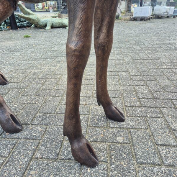 Dekoration Skulptur Hirsch Bronze 2,30 m – Bild 8
