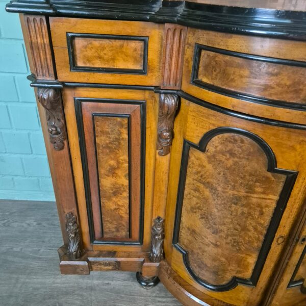 Eckschrank Eckbuffet Gründerzeit 1880 Nussbaum – Bild 14