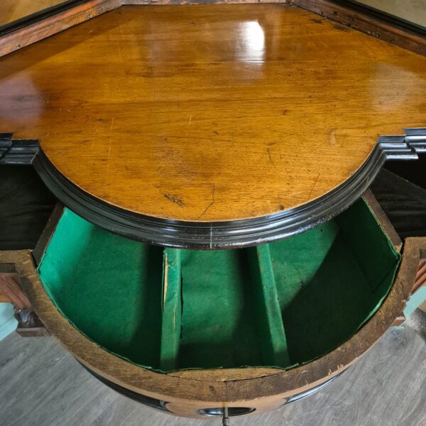 Eckschrank Eckbuffet Gründerzeit 1880 Nussbaum – Bild 23