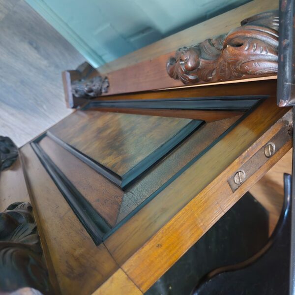 Eckschrank Eckbuffet Gründerzeit 1880 Nussbaum – Bild 27