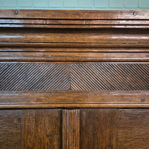 Kleiderschrank Schrank Biedermeier 1830 Eiche – Bild 12