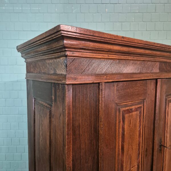 Kleiderschrank Schrank Biedermeier 1830 Eiche – Bild 5