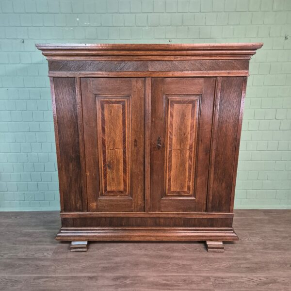 Kleiderschrank Schrank Biedermeier 1830 Eiche – Bild 3