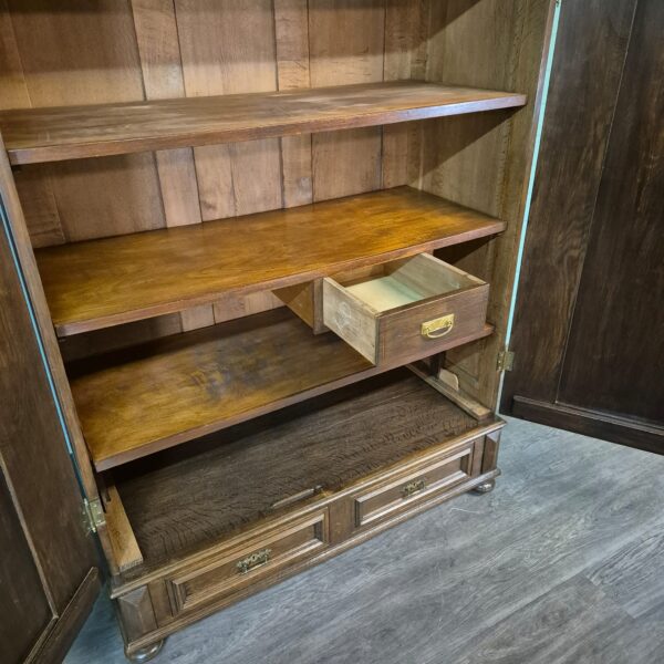 Schrank Kleiderschrank Gründerzeit 1890 Eiche – Bild 15