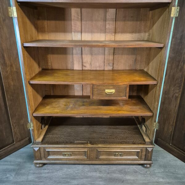 Schrank Kleiderschrank Gründerzeit 1890 Eiche – Bild 14