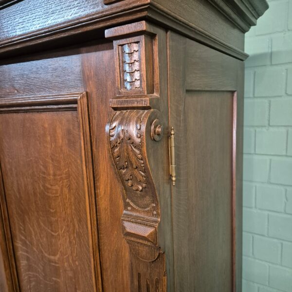 Schrank Kleiderschrank Gründerzeit 1890 Eiche – Bild 8