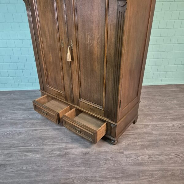 Schrank Kleiderschrank Gründerzeit 1890 Eiche – Bild 20