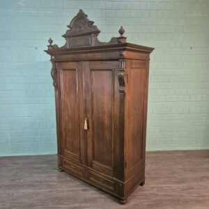 Schrank Kleiderschrank Gründerzeit 1890 Eiche