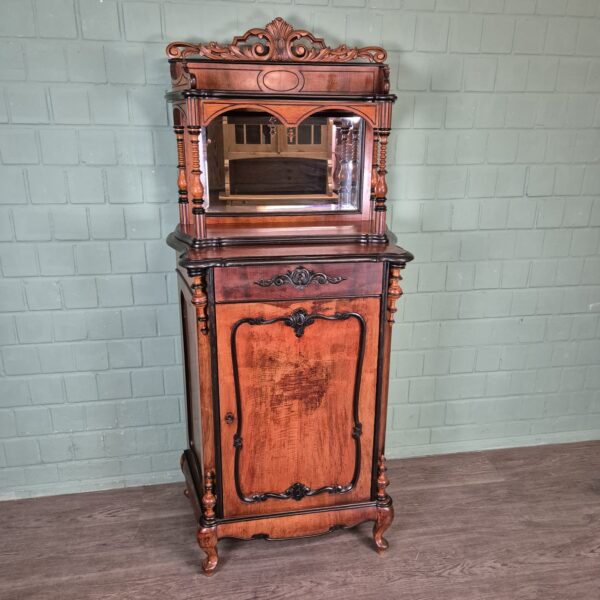 Anrichte mit Aufsatz Biedermeier 1860 Mahagoni – Bild 3
