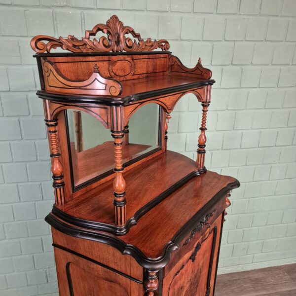Anrichte mit Aufsatz Biedermeier 1860 Mahagoni – Bild 16