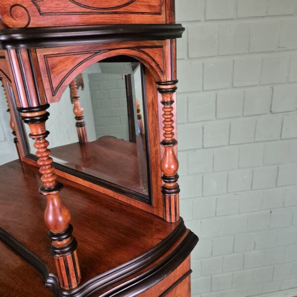 Anrichte mit Aufsatz Biedermeier 1860 Mahagoni – Bild 8