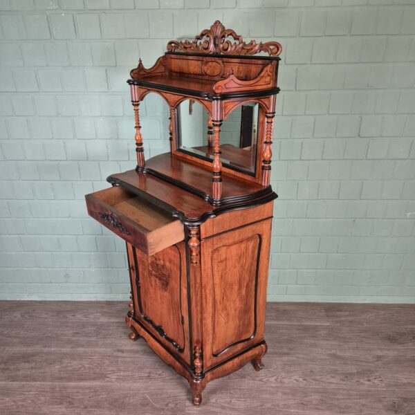 Anrichte mit Aufsatz Biedermeier 1860 Mahagoni – Bild 17
