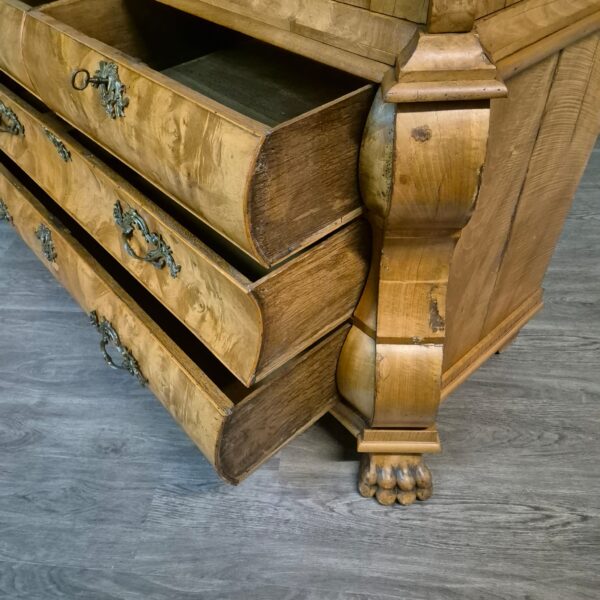 Schrank Kabinettschrank Barock 1800 Nussbaum – Bild 25
