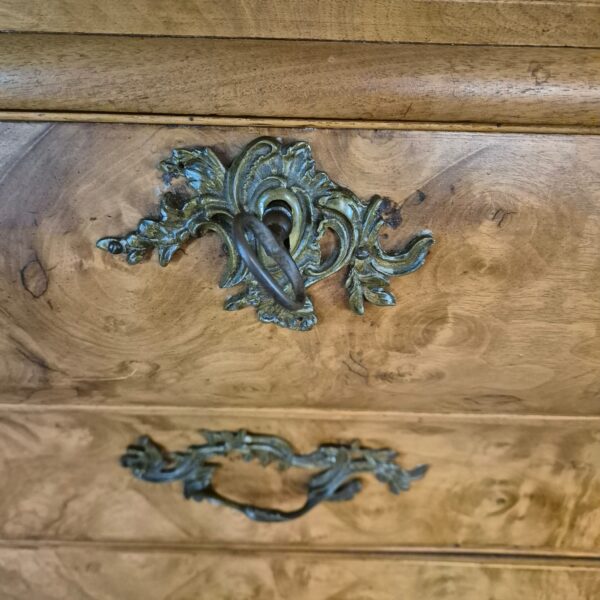 Schrank Kabinettschrank Barock 1800 Nussbaum – Bild 9
