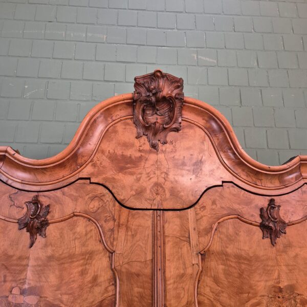Schrank Kabinettschrank Barock 1800 Nussbaum – Bild 14