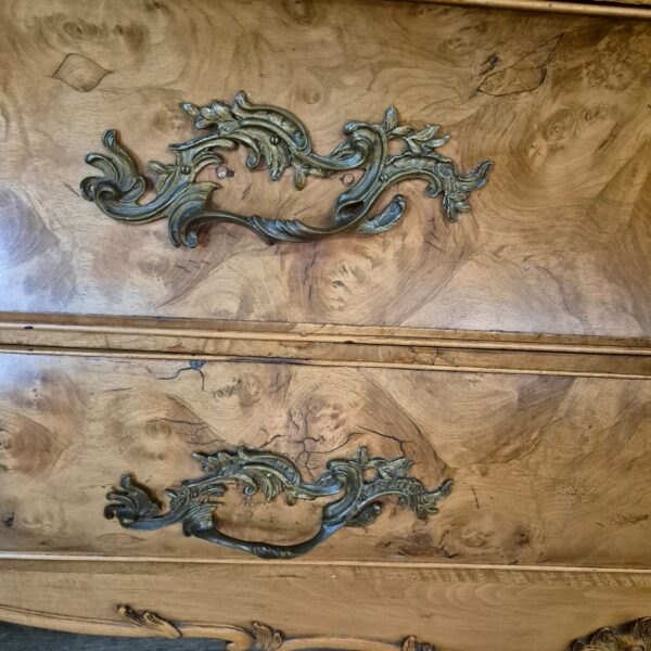 Schrank Kabinettschrank Barock 1800 Nussbaum – Bild 8