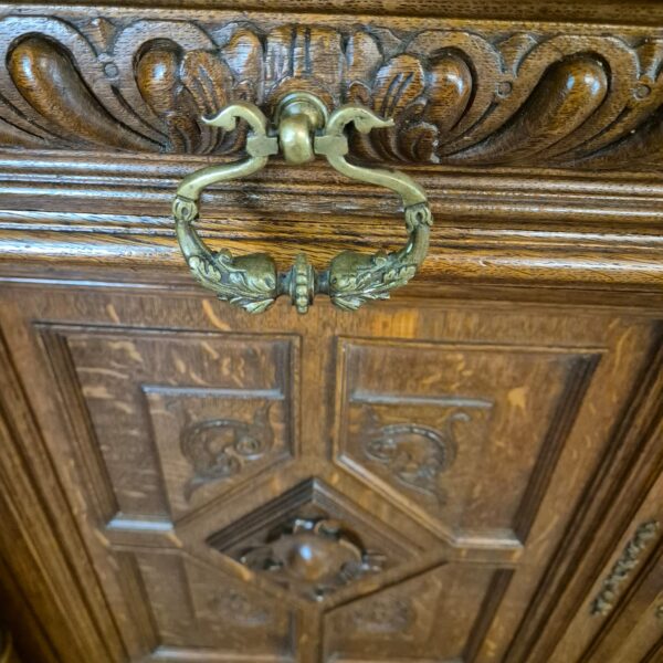 Buffetschrank Schrank Gründerzeit 1880 Eiche – Bild 9