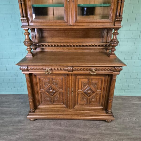 Buffetschrank Schrank Gründerzeit 1880 Eiche – Bild 10