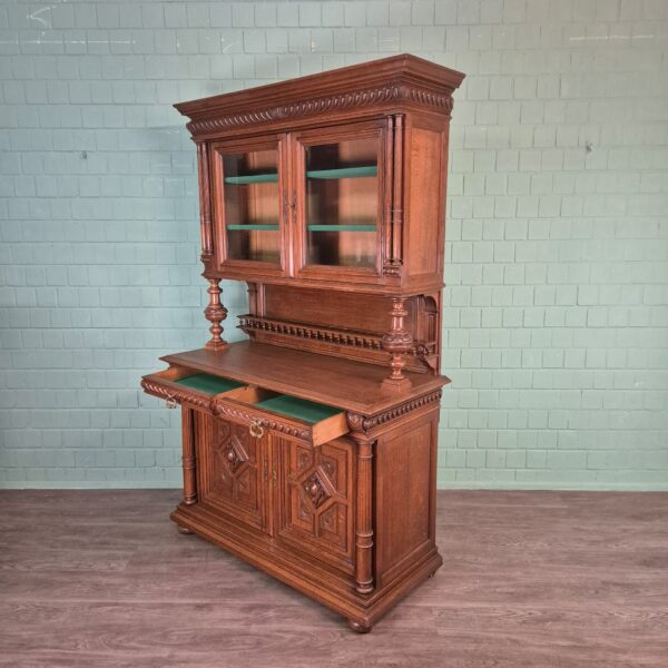 Buffetschrank Schrank Gründerzeit 1880 Eiche – Bild 19