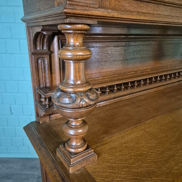 Buffetschrank Schrank Gründerzeit 1880 Eiche – Bild 6