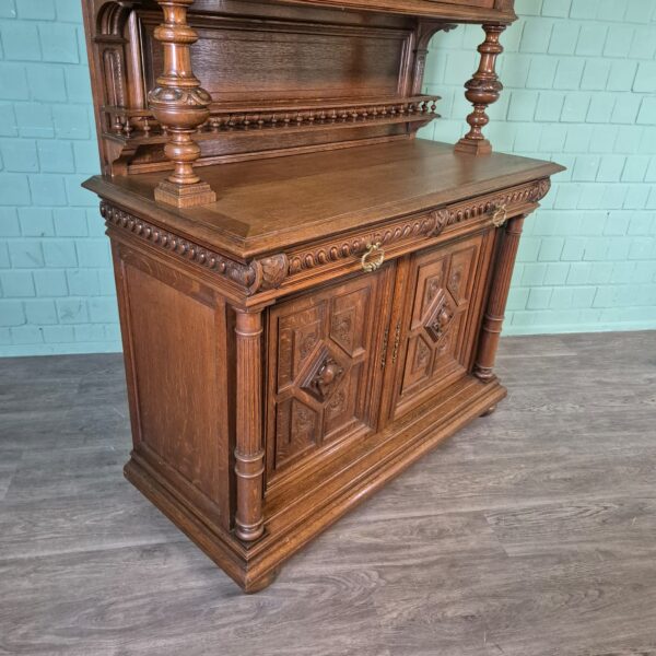 Buffetschrank Schrank Gründerzeit 1880 Eiche – Bild 5
