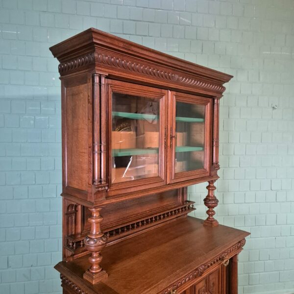 Buffetschrank Schrank Gründerzeit 1880 Eiche – Bild 4