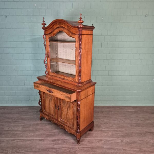 Vitrine Bonheur Biedermeier 1860 Mahagoni – Bild 16