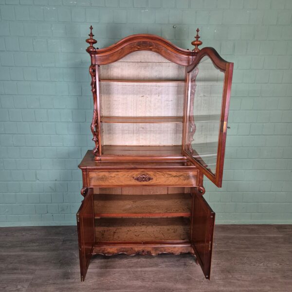 Vitrine Bonheur Biedermeier 1860 Mahagoni – Bild 13
