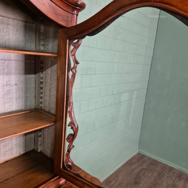 Vitrine Bonheur Biedermeier 1860 Mahagoni – Bild 15