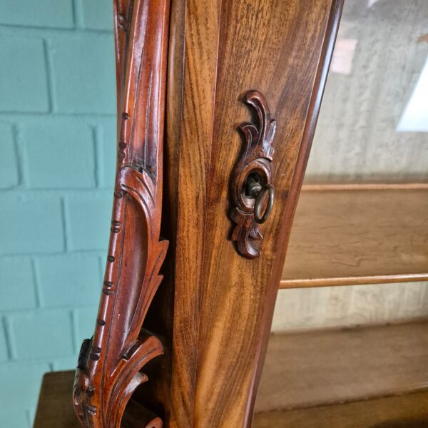 Vitrine Bonheur Biedermeier 1860 Mahagoni – Bild 4