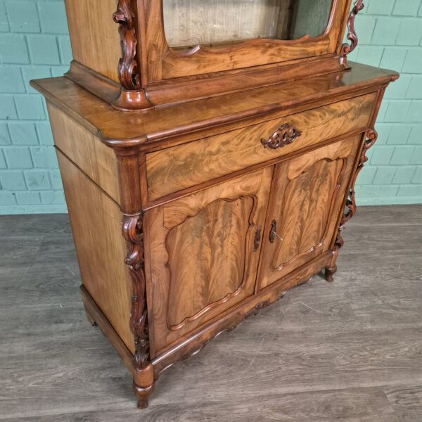 Vitrine Bonheur Biedermeier 1860 Mahagoni – Bild 6