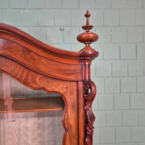 Vitrine Bonheur Biedermeier 1860 Mahagoni – Bild 12
