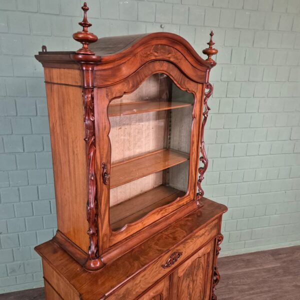 Vitrine Bonheur Biedermeier 1860 Mahagoni – Bild 3