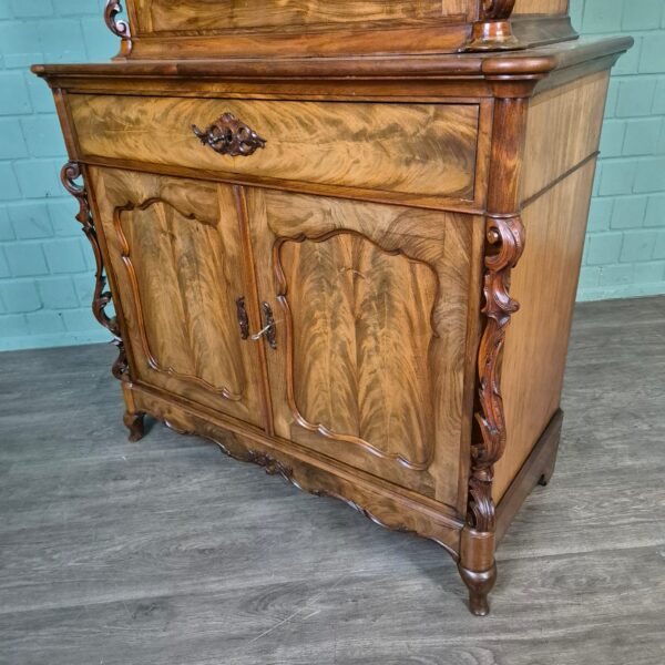 Vitrine Bonheur Biedermeier 1860 Mahagoni – Bild 9