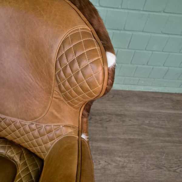 Designer Sessel Rindsleder Kuhfell – Bild 5