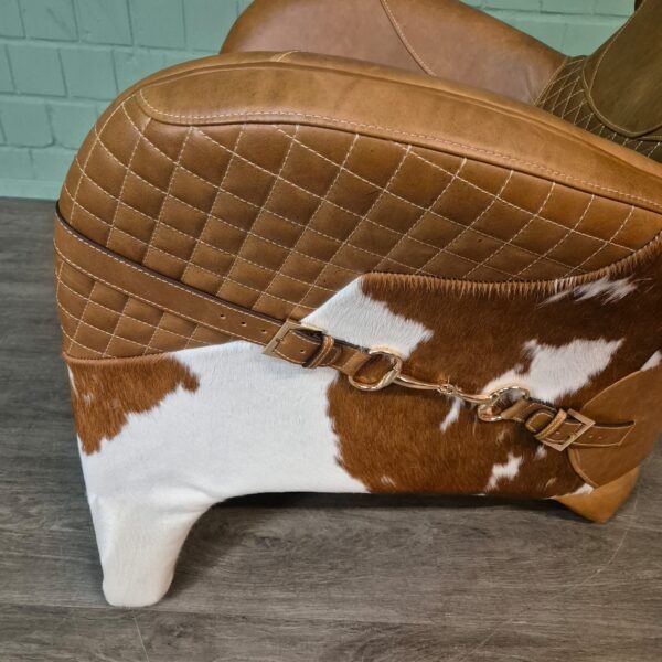 Designer Sessel Rindsleder Kuhfell – Bild 11