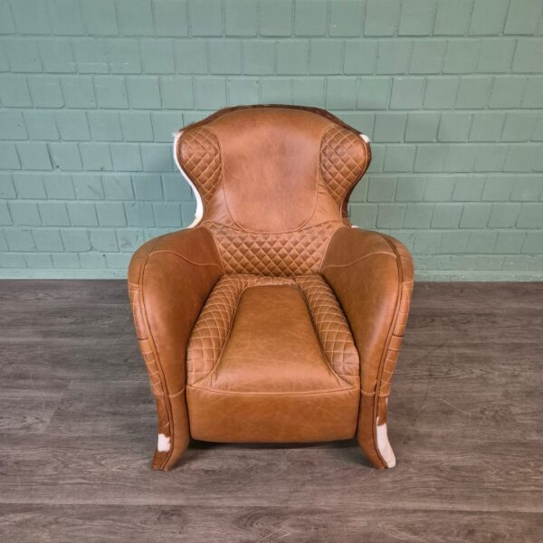 Designer Sessel Rindsleder Kuhfell – Bild 3