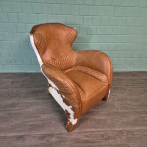 Designer Sessel Rindsleder Kuhfell