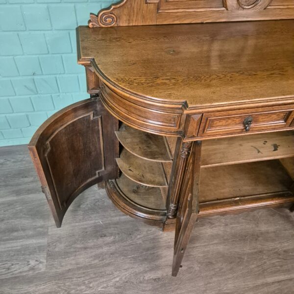Anrichte Buffetschrank Gründerzeit 1880 Eiche – Bild 12