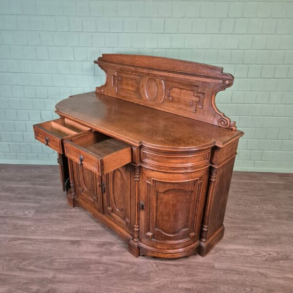 Anrichte Buffetschrank Gründerzeit 1880 Eiche – Bild 10
