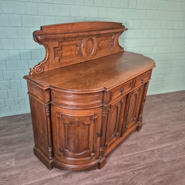 Anrichte Buffetschrank Gründerzeit 1880 Eiche – Bild 4