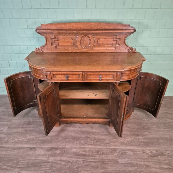 Anrichte Buffetschrank Gründerzeit 1880 Eiche – Bild 13
