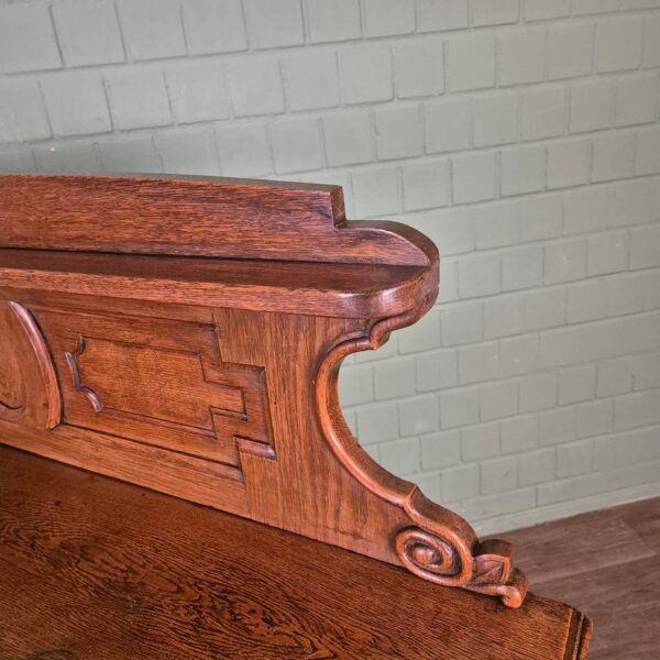Anrichte Buffetschrank Gründerzeit 1880 Eiche – Bild 6