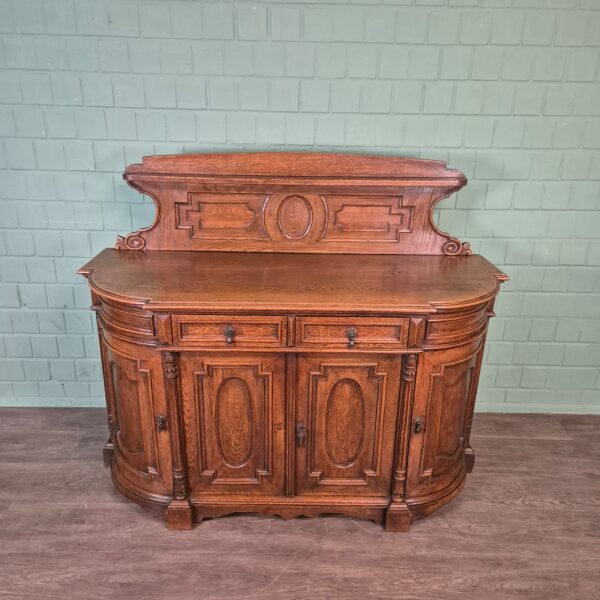 Anrichte Buffetschrank Gründerzeit 1880 Eiche – Bild 3