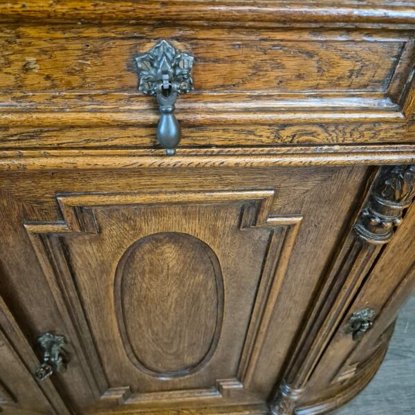 Anrichte Buffetschrank Gründerzeit 1880 Eiche – Bild 8